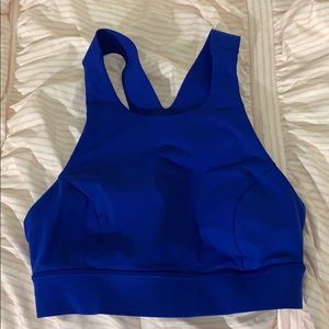 Blue lulu lemon sports bra
